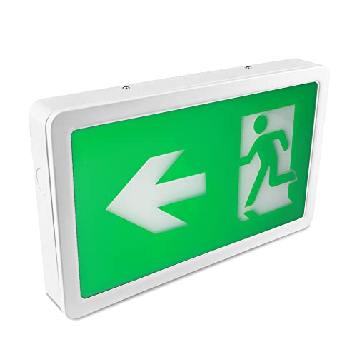 Bright Source Left Arrow Legend Panel for 4w LED Maintained or Non Maintained Emergency Exit Box Sign Fitting (not Included)