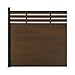 Treslam 6 FT x 6 FT Semi-Enclosed Wood Plastic Composite Fence Panels, Privacy Fence Screen, Decorative Garden, Patio, Backyard Fence (Brown, 1 Fence, 1 Post)