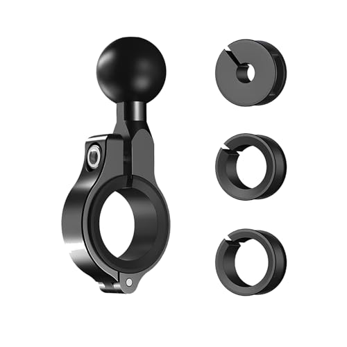 Vehibrckt 1 inch Ball Mounts Handlebar Mount Base for Round Rail Diameter 0.5