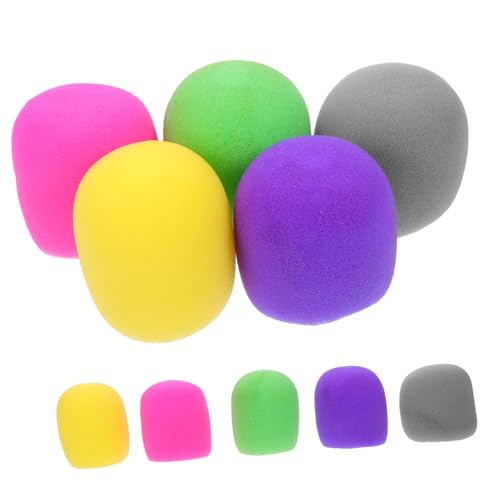 SEWACC 10Pcs Microphone Covers Thick Sponge Mic Protection Sleeves for Ktv Conference Stage Interviews Spray Noise Reduction Fits Microphones