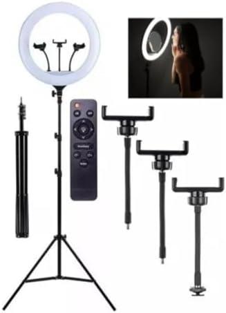 1. Iluminador Ring Light Led 18 Polegadas Grande 46cm com Tripé 2m