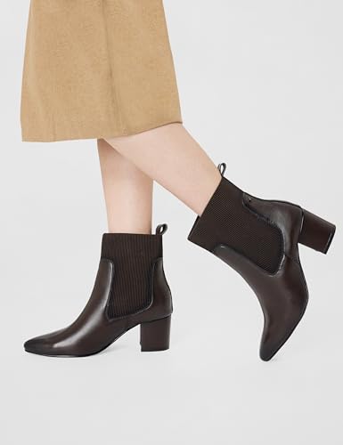Image of Metro Women Synthetic Ankle-Length Chelsea Block Heel Boots