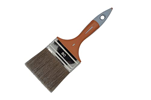 Savy 4504080 Pinceau plat bi matière lasure 80 mm