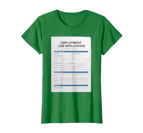 Job Application Meme Jump Scare Job Memes Funny Costume T-Shirt, Women, Kelly Green, 3X-Large