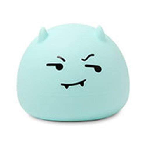 PDDXBB Atmosphère Colorée Démon Lampe De Silicone Charge Décompression Pat Lumière Chambre Chevet Bébé Alimentation Nuit Lumière Verte 110 * 120 * 92 Mm