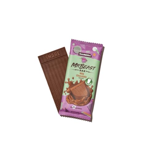 Image of Feastables Mr. Beast Bar Chocolate Bar, 60G(Milk Chocolate),280 Grams