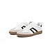 Women's Retro Gum Sole Fashion Sneakers-Lace Detail Casual Retro Walking Shoes-Gum Sole Casual Tennis-Anti Slip Trainers（Black/White,7）
