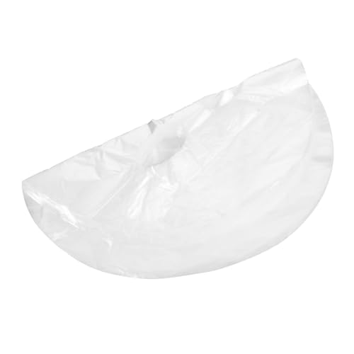 FRCOLOR 200個入り使い捨てフェイシャルマスクステッカープラスチック製保湿用ラップ 白色 大小顔対応 美容院用