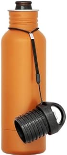 BottleKeeper - The Standard 2.0 - The Original Stainless Steel Bottle Holder and Insulator to Keep Your Beer Colder (Orange)
