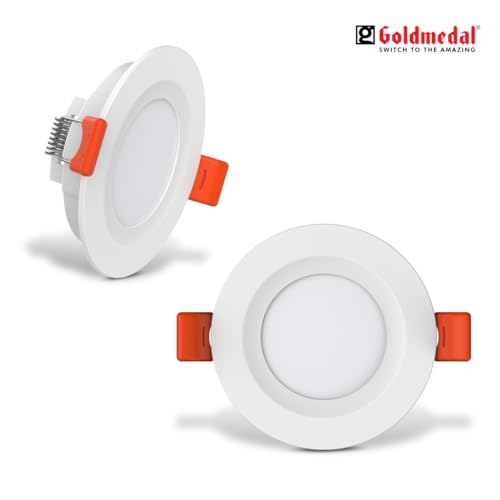 Image of Goldmedal Geolite 3W LED Round Panel Light for Home, Office, Restaurant & Shop - Cool Daylight