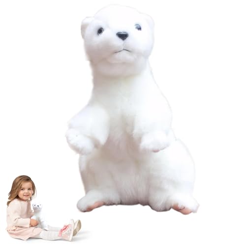 Peluche de furet réaliste pour décorer une chambre d'enfant avec douceur