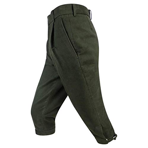 Hoggs of Fife Moleskin Breeks Dark Olive 36\" Green