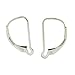 Sterling Silver Interchangeable Leverback Earring Wires with Closed Hoop