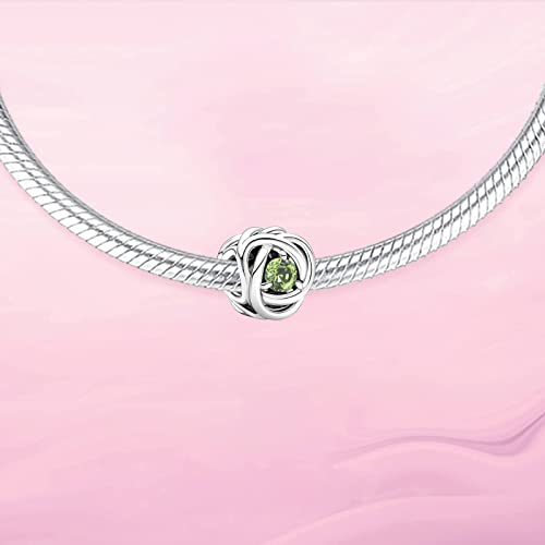 Image of VALGACLS Birthstone Charms 925 Sterling Silver Birthstone Charms