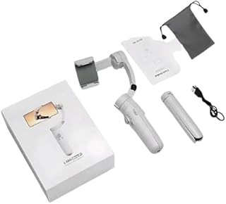 M1 3-Axis Smartphone Gimbal Stabilizer with Tripod Stand | Handheld Foldable Mobile Gimbal for Video Recording | Face Trac...