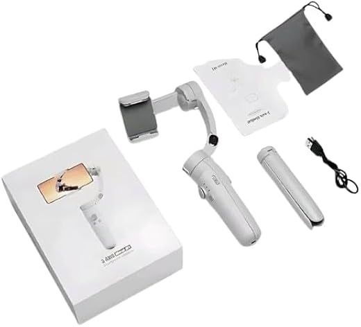 M1 3-Axis Smartphone Gimbal Stabilizer with Tripod Stand | Handheld Foldable Mobile Gimbal for Video Recording | Face Trac...