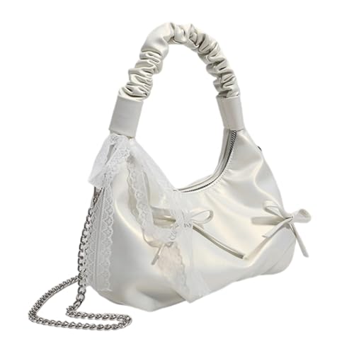 Sac à main plissé blanc fini le manque de place en soirée