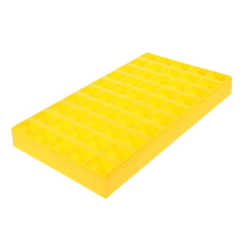Caja organizadora para monedas Angoily en plástico amarillo miniatura 1