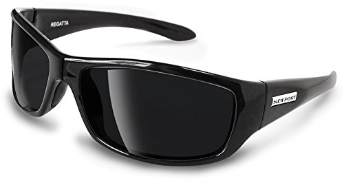 Newport Polarized Regatta Bifocal Sunglasses Black Frame with Grey (Smoke) Polarized Lenses.