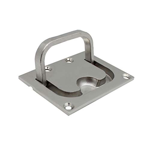 Scicalife Anel de Barco para Argola de Elevação Flush Puxador Argola para Barco e Barco (Prata)
