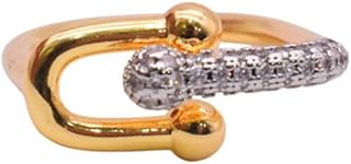 Gold Plated Ring With Elegant Designn For Girls - Gold - 63517