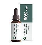 Pentalium OIL CBD 30% Isolated 10 ml | Certificado Orgánico 3000 mg de Cannabidiol del Tallo Maduro del Cáñamo | Cannabis sativa seed oil | 0% THC | 30% CBD | Método de extracción C02 supercrítico.