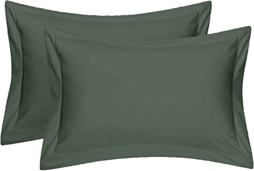 Egyptian Cotton Square Pillowcases Set Of 2, Dark Grey 600 Thread Count, Pack Of Two 26 X 26 Pillow Cover, Super Soft (Dark Grey, 26''X26'') #TOP9
