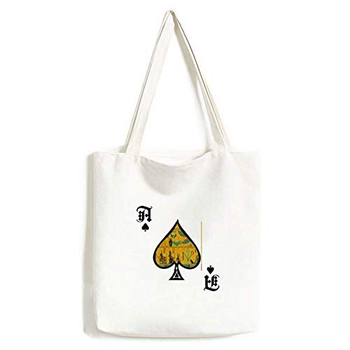 Sac à main Égypte Ancienne brodé main style poker pique chic