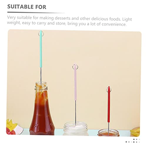 Mini spatule rétractable silicone Cabilock | Set de 4 grattoirs à crème dessert