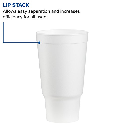 Dart 32Aj20 32 Oz Insulated Foam Cup, Polystyrene, White (Pack Of 400) #TOP2