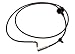 ACDelco 15573236 GM Original Equipment Radio Antenna Extension Cable Assembly with Connector, Clip, and Grommet