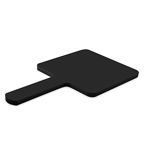 Topyhl Rectangle Handheld Mirror Hand Mirror Travel Handheld Mirror Cosmetic Mirror With Handle (Black) #TOP2