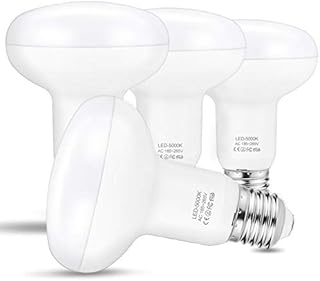 YMAM.LIGHT R80 LED Spotlight Bulbs - E27 Screw 9W Dimmable Bulb 75W Lightbulb Equivakent, E27 ES Screw Reflector Daylight Bulb 5000K 900LM Energy Saving Pack of 4