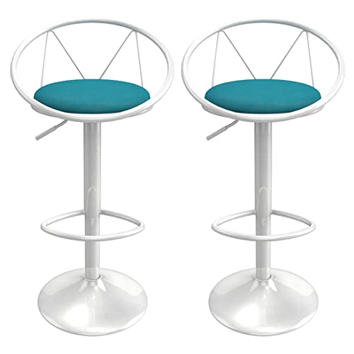 Tabourets de bar réglables lot de 2 confortables faciles à nettoyer pour table de cuisine - 2