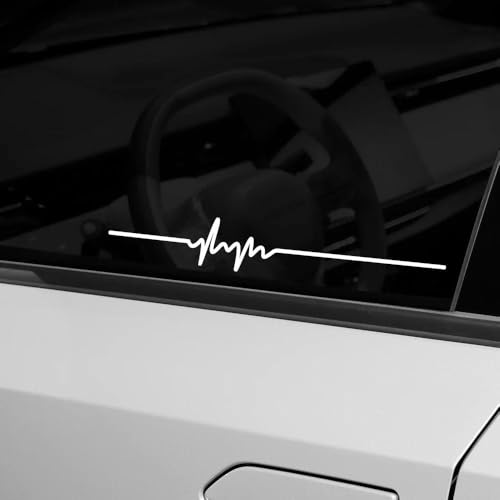 Autocollants de battement de coeur pour masquer les rayures et décorer le capot