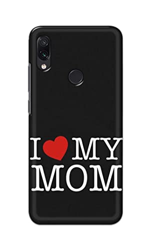 Image of PRINTFIDAA I Love My Mom Hard Back Cover for Redmi Note 7 / Redmi Note 7 Pro /Redmi Note 7S Back Cover -(P6) KAT1006