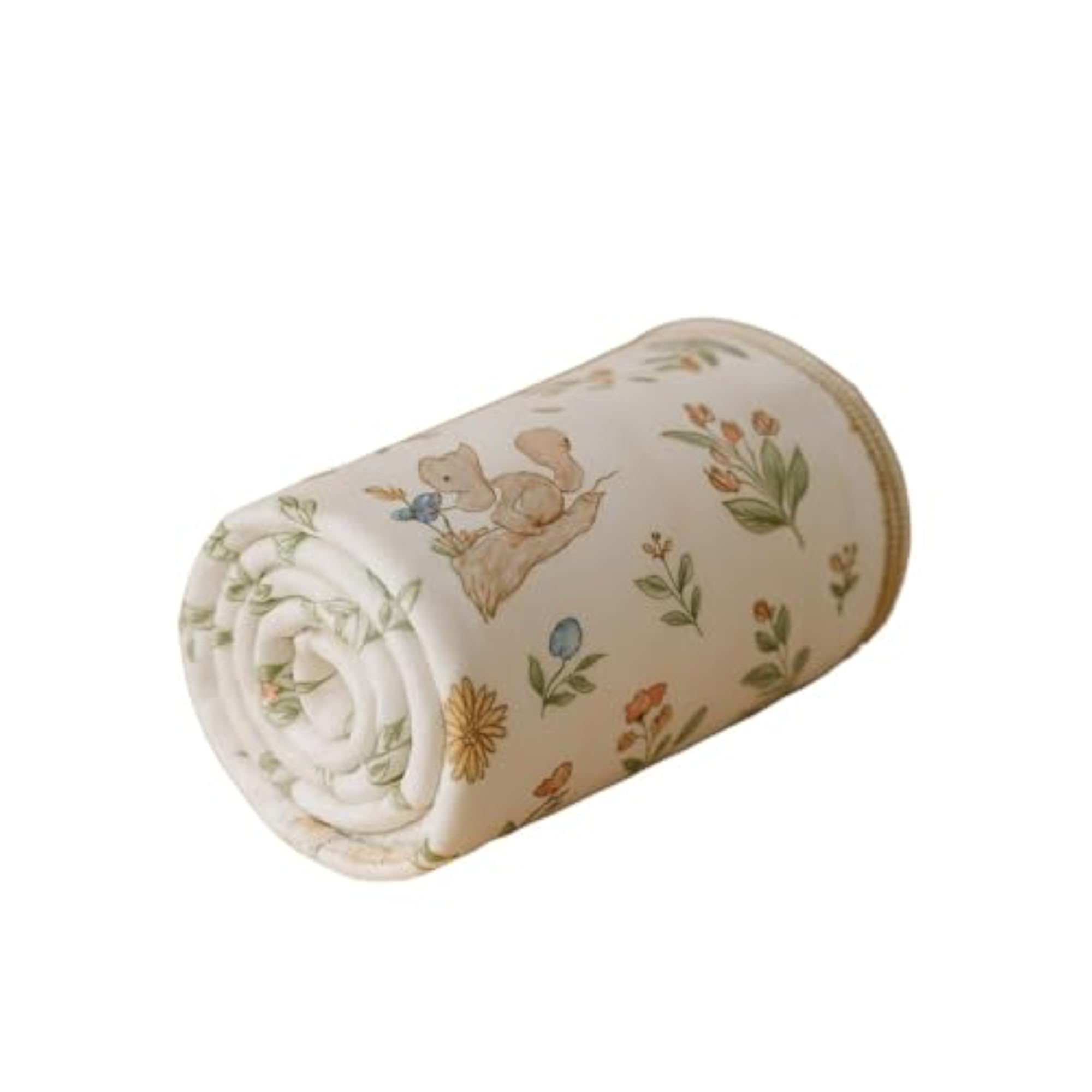 100% Cotton Jersey Blanket for Newborn, Enchanted Garden