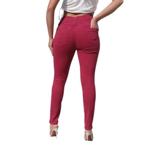 Womens High Waisted Colombian Skinny Stretch Jeans Butt Lifting Slim Fit Denim Pants4