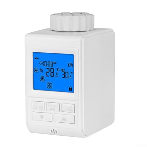 Válvula De Termostato De Radiador Digital,Cabeza Termostática Temperatura De Calefacción Inteligente Operación Inalámbrica Para Tuya Para Zigbee