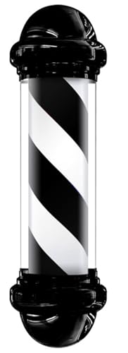 Barber pole enseigne lumineuse LED 100cm rotatif pour poteau de barbier extérieur salon