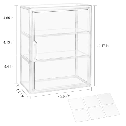 Grande boîte de rangement empilable en acrylique transparent rigide