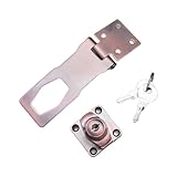 Robuste Schnappverschlüsse mit Schlüssel, abschließbare Metallriegel Sicherheitstürverschluss, multifunktional für sichere Aufbewahrung im Haus