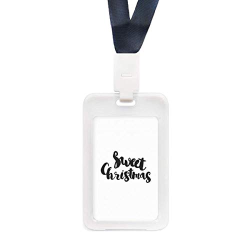 Étui de protection transparent pour carte avec citation de Noël festive