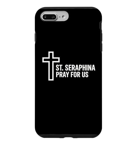 ���Z���t�B�i Pray For Us �J�g���b�N��쐹�l �\���� �X�}�z�P�[�X iPhone 7 Plus/8 Plus �p