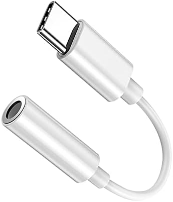 AZOWYU USB Type C to 3.5mm Headphone Jack Adapter [MFI Certification] Type C Aux Earphone Audio Adapter Compatible with iPad Pro 12.9/11/iPad Air/iPad/iPad mini/Galaxy/Huawei/Xiao-mi etc-White