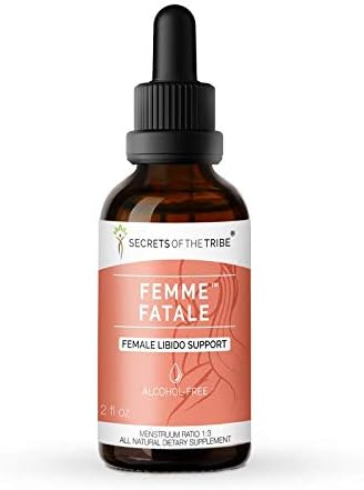 Secrets Of The Tribe - Femme Fatale, Female Libido Support, Herbal Supplement Blend Drops Alcohol-Free Liquid Extract (2 fl oz)