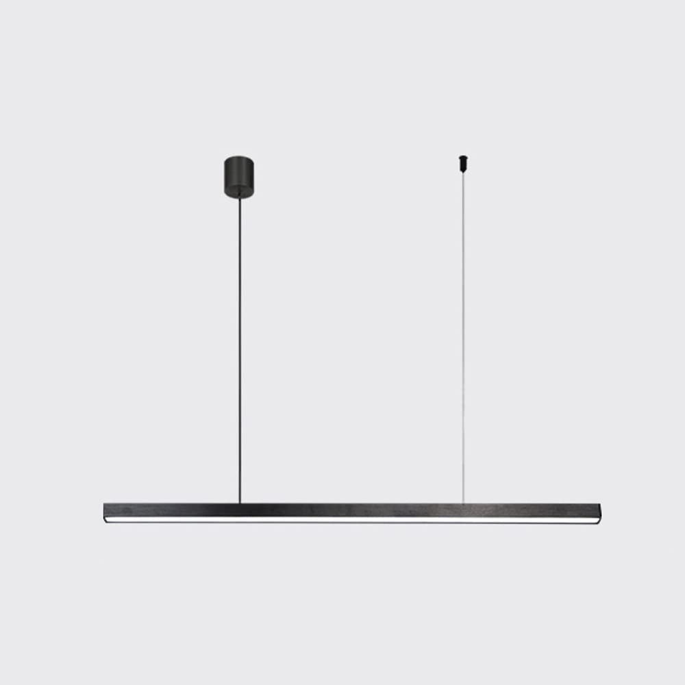 ASerZenith Postmodern Long Strip Chandelier Led Dimmable Ceiling Hanging Light Minimalist Dining Room Adjustable Suspended Light Fixture Home Office Cafe Decoration Pendent Lamp,Hanging Light