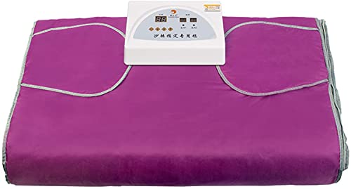 U5GAAALPPQ9 Far Infrared Sauna Blanket Waterproof Detoxification Blanket with Safety Switch Used As Home Sauna for Body Shape Slimming Fitness.
