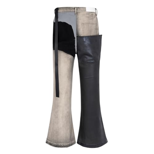 Hip Hop Streetwear Patchwork Jeans Men Vintage Wide Leg Denim Pants Male2