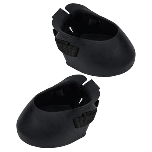 Opatiny Rubber Horse Hoof-boots, Non-Slip Protection Shoe Guards for Wound Care(XL)